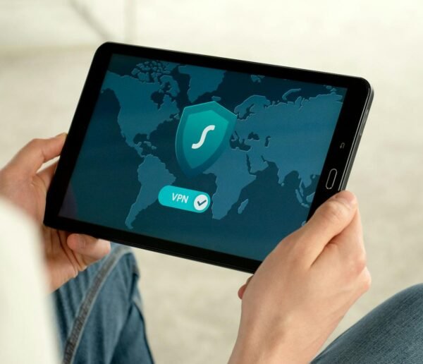 person holding a tablet